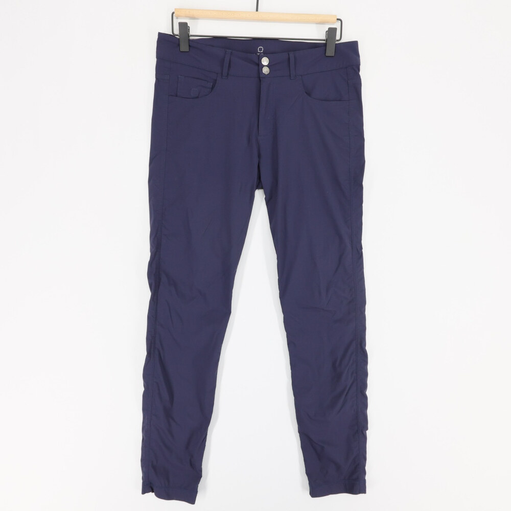 Anatomie Skyler Pants Womens M Navy Blue Travel Stretch Lightweight Slim